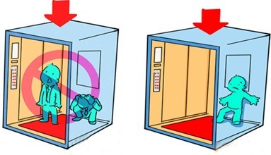 遇到被困电梯时想自救？别做傻事乖乖等救援。(图1)